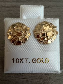 10kt. Nugget Earrings