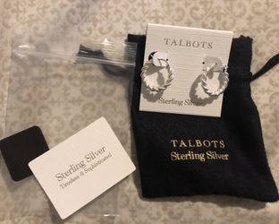 Sterling Silver Rope Style Earrings