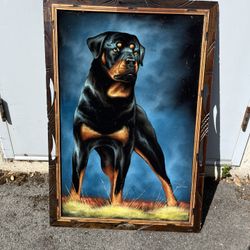 Dog Picture Framed 