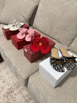 Tory Burch x Dior Woman Slides Size 5.5