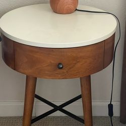 Living Spaces Mid Century Nightstand