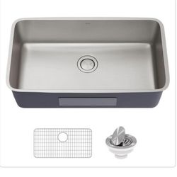 KRAUS Dex 33 Undermount 16 Gauge Stainless Steel Single Bowl Kitchen Sink
