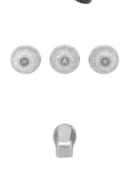 3-Handle Tub and  Shower Handle Faucet Covers in Chrome