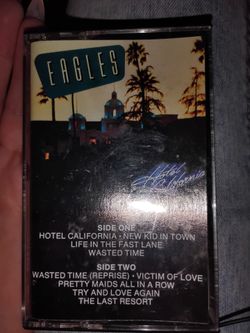 Eagles- hotel California cassette tape