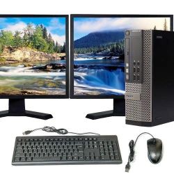 Dell 2 Monitor Desktop Ready For Home Business