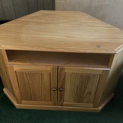Wood Corner Cabinet