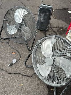 Large Industrial Floor Fans – Set of 2