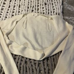 Woman’s Long Sleeve Cropped Cardigan Small