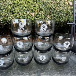 10, 8oz Dallas Cowboys Glasses. S.W.Arl