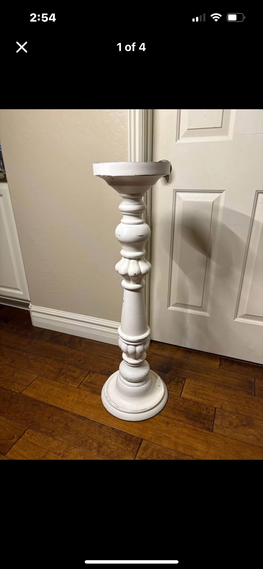 Solid Wood pillar candle holder