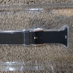 20mm Apple Watch Band - Black Background With Yellow And White Floral Design 