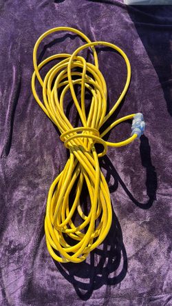 VENDOR Extension Cord: Outdoor Use, 50 ft Lg, , Yellow,
