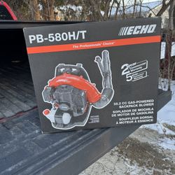 Brand new Echo PB-580H/T216 MPH 517 CFM 58.2cc Gas 2-Stroke Backpack Leaf Blower with Tube Throttle