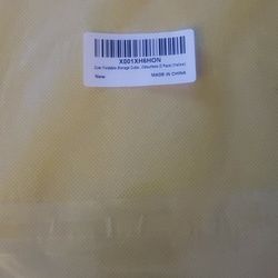 foldable storage cubes- thickening collapsible fabric boxes household cube storage box - moistureproof, dustproof, odourless (2 pack) (yellow)