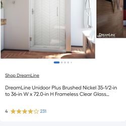 GLASS PANEL FOR BATHROOM (36X72 IN)