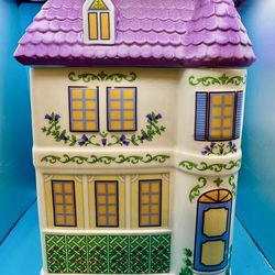Lenox Spice Village House Canister Purple New 2025 Release. New!