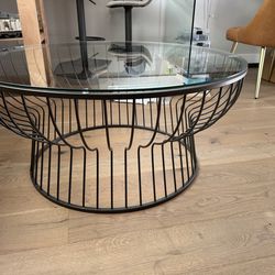 West Elm Wire Cage Coffee Table