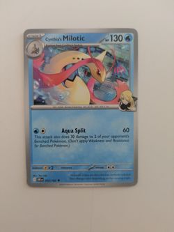 Cynthia's Milotic Pokemon Card DRI 053