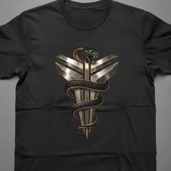 Kobe Bryant Mamba Caduceus Logo T-Shirt 