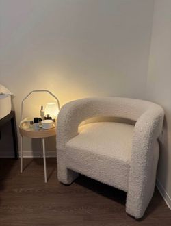 White couch: Laranya Barrell chair