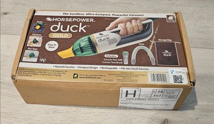 NEW - Horsepower Duck Cordless Ultra-Compact Powerful Vacuum Gold Edition