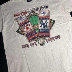 Vintage Red Sox Vs Yankees Game Tee Shirt 