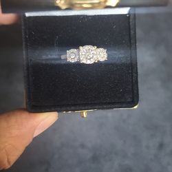 Diamond  Wedding 14k Gold Ring Size 7