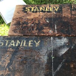 Vintage Wooden Stanley Sawhorses 