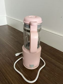 Joydeem Mini Cooking Blender Soy Milk Maker Personal Hot & Cold Countertop  Blender for Juice Soup Tea 12h Preset 420ml Pink 