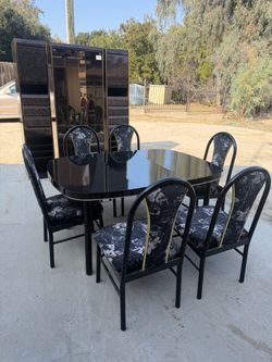 Vintage Ashley Furniture Dining Set + Display Cabinet