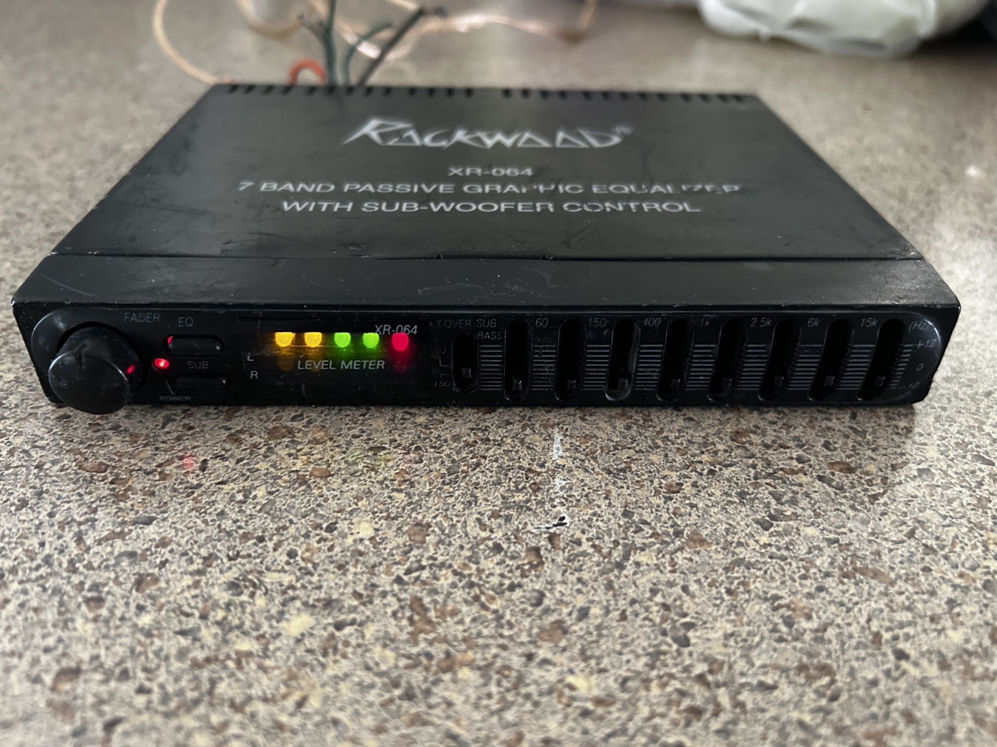 Car EQ Old School Rockwood 7 Band Passive graphic equalizer perfect for speaker midbass mid high Bass subwoofers midrange