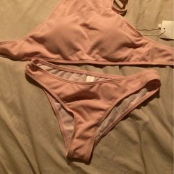 Two Piece Swim Suit Large