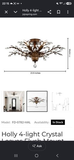 Holly chandelier