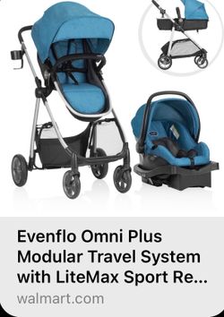 Car seat Stroller .  Brand ‘ EvenFlo Omni Plus Modular Travel  System