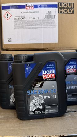 LiquiMoly 20w50 4t full Synthetic 6 Quarts Case 