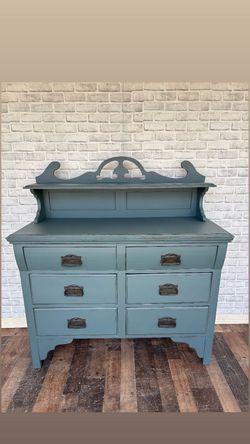 Vintage Moody Blue/Grey Buffet