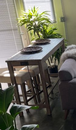 Large Console table With Outlet And USB