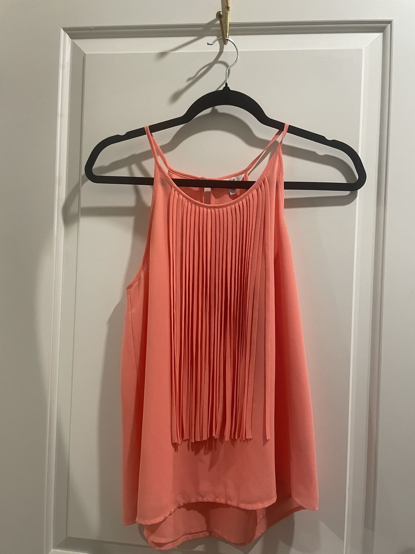 Pink fringe Top
