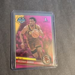 Bronny James Rookie Pink Bowman Chrome University #95