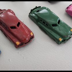 Lot of four Vintage Tin/Metal Toy Cars