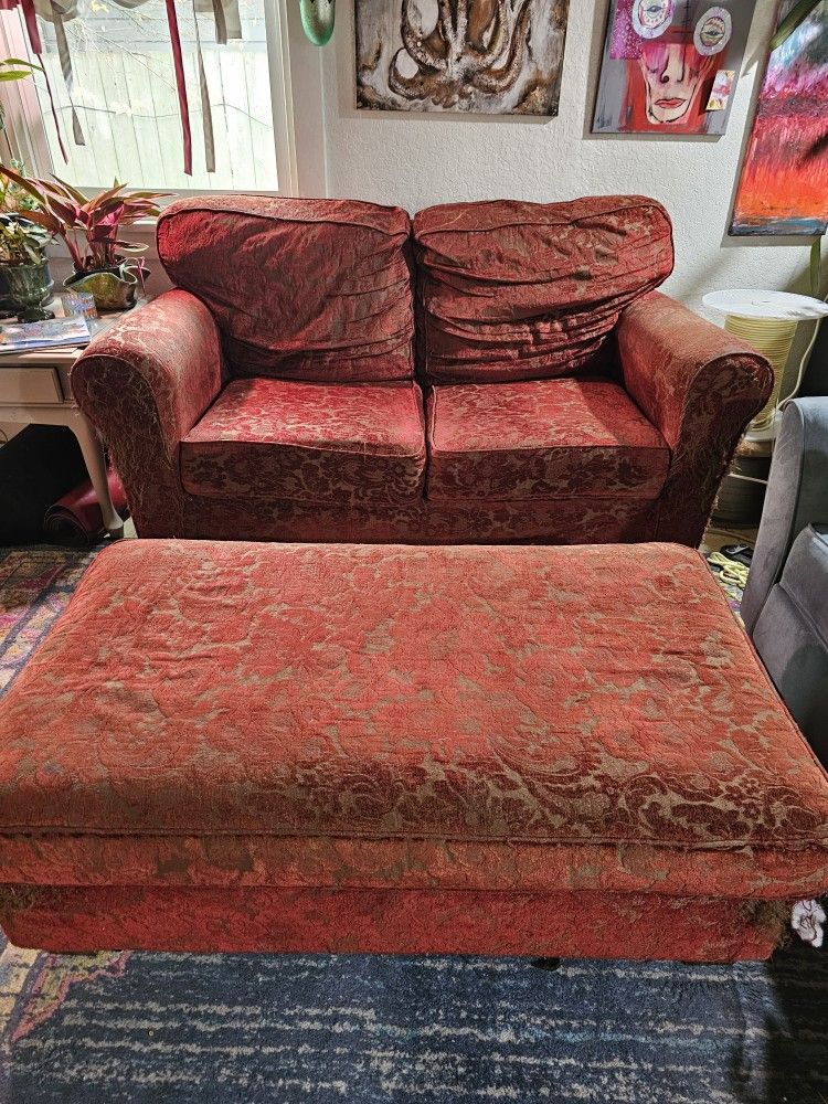 Loveseat And Ottoman FREE Project Or Den