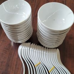 20pcs Small Blow And 20pcs Soup Spoons 