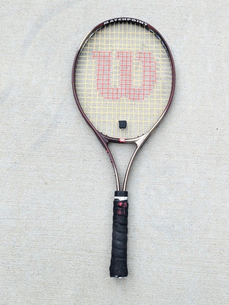 Wilson Tennis Racket MATCHPOINT L3 4 3/8 Soft Shock Grip Tape needs replaced 27" Racquet
Be sure to see all my other items I have listed for sale o