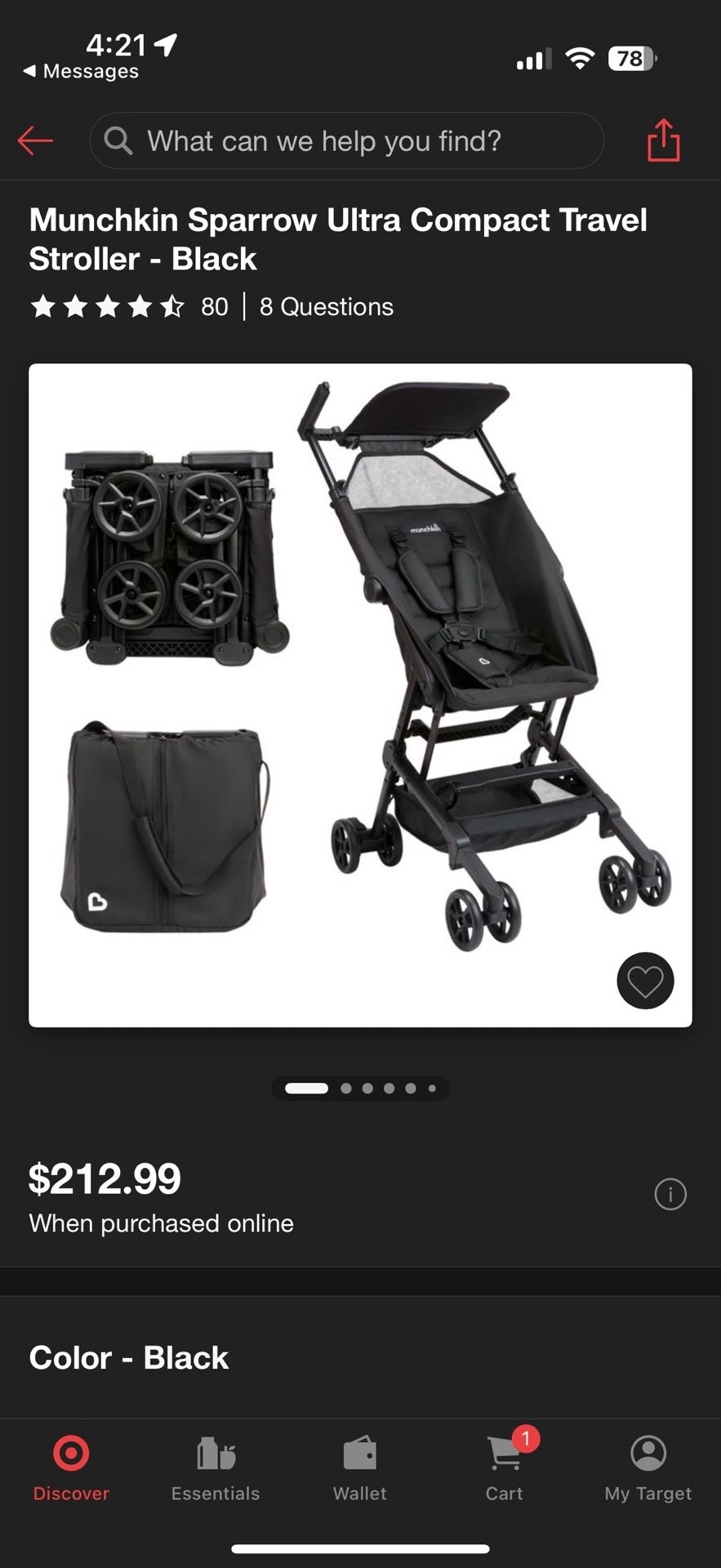Munchkin sparrow ultra Compact Travel