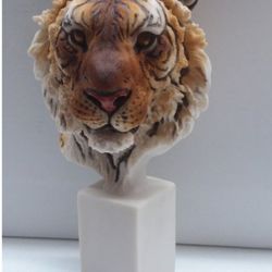 Siberian Tiger Head Collectible 