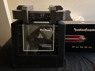 Fosgate Amp 4ch P400x4– 10”inch Jl audioW3v2&competition box  Precio Fijo —Firm price