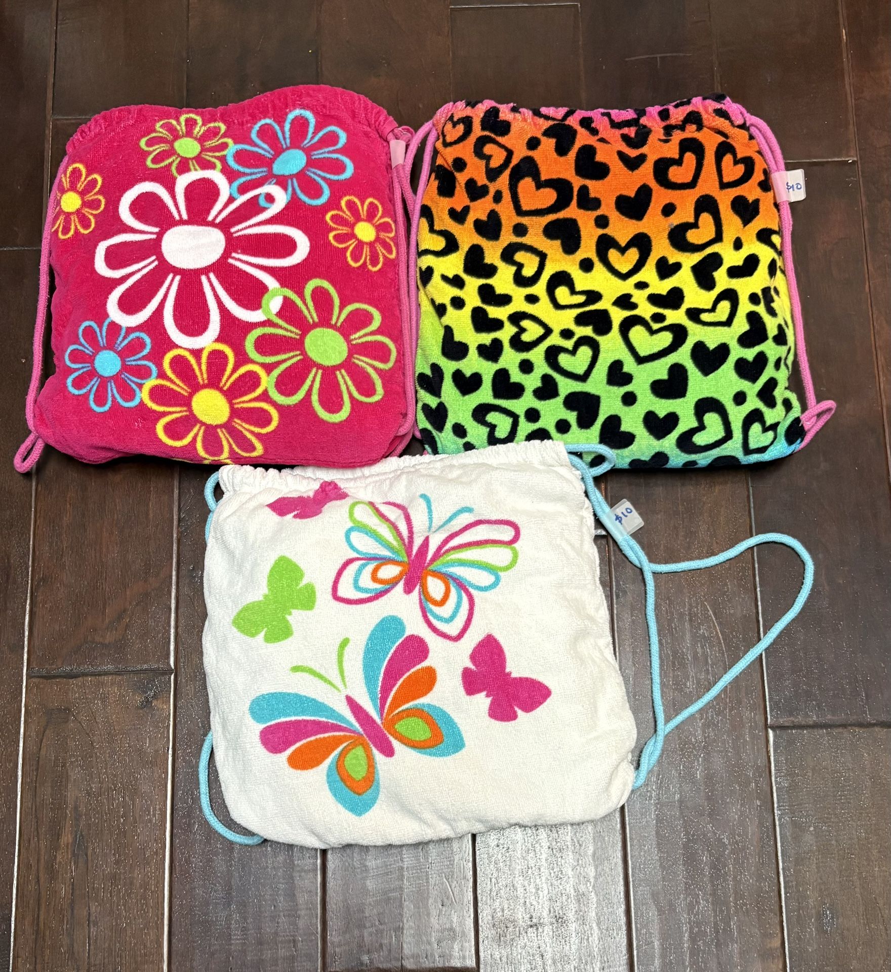 Towel Backpacks $10 EACH