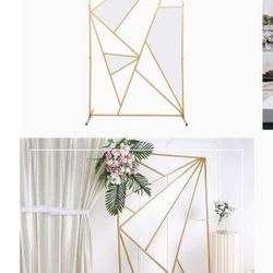 Geometric Floral Backdrop 
