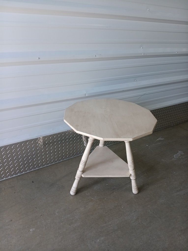 Solid Wood Natural End Table New