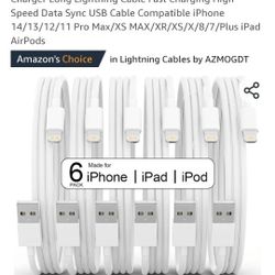 6pk Iphone Chargers 